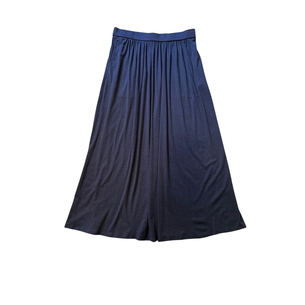 OGL Move Smoky Navy Tencel European Linen Maxi Skirt Large NWT 260421-3411W33